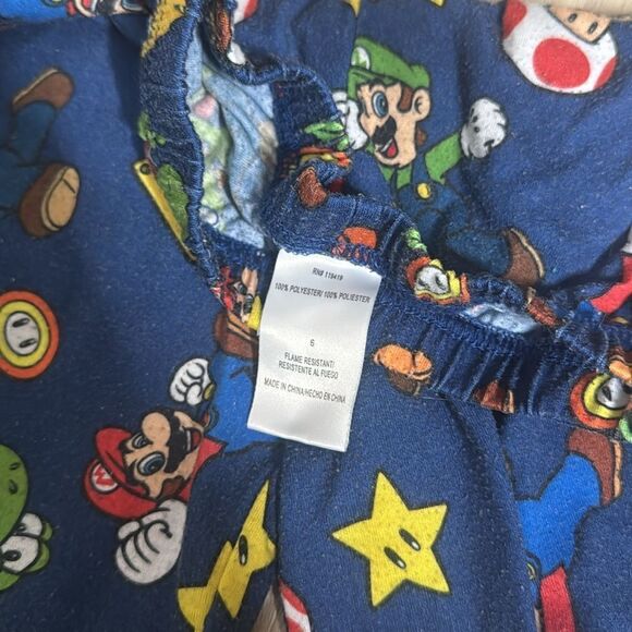 Mario Bros, Mario & Luigi Print Pajama Pants Bundle Size 6 - Picture 8 of 8